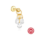 Boucles d’oreilles lune et étoiles en argent