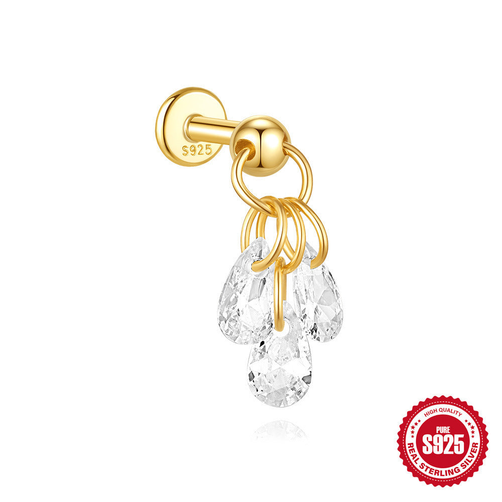 Boucles d’oreilles lune et étoiles en argent