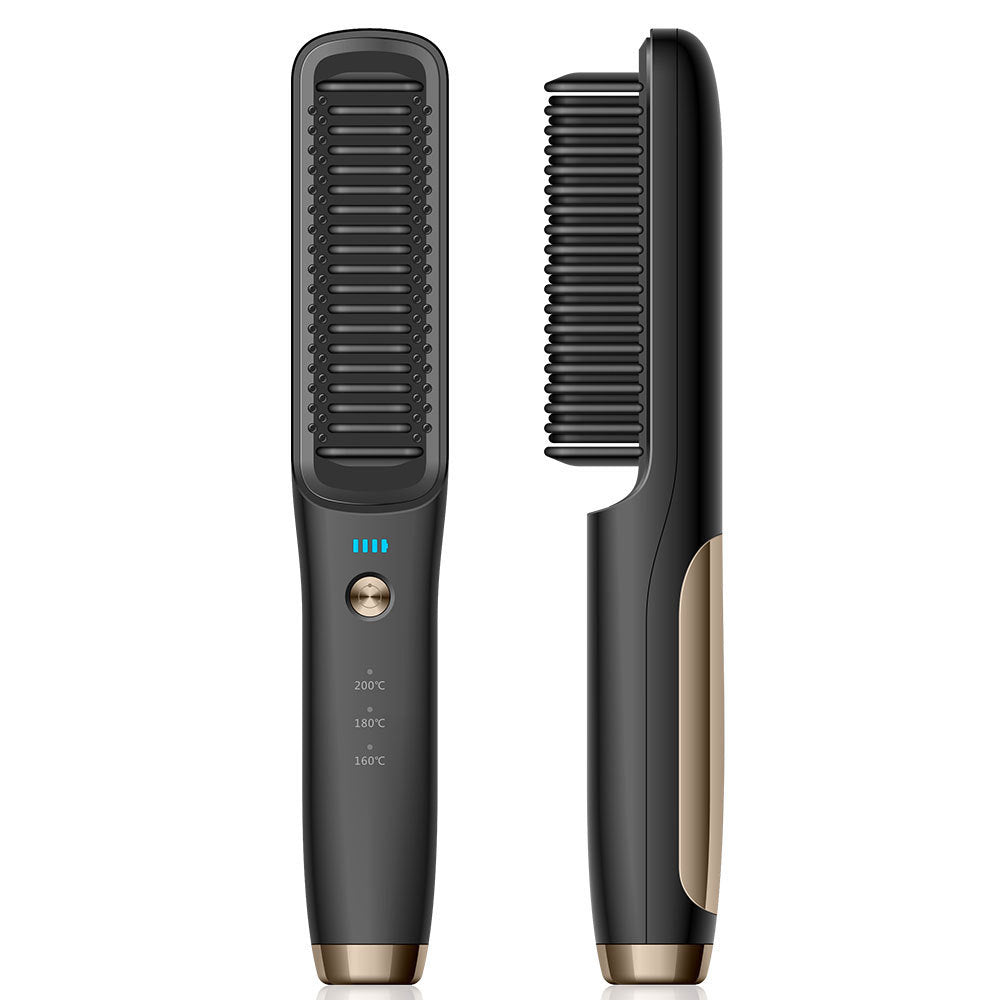 Brosse lissante sans fil rechargeable