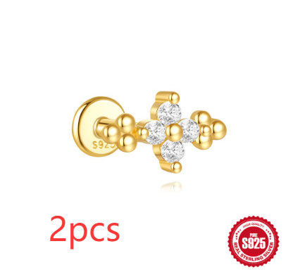 Boucles d’oreilles lune et étoiles en argent