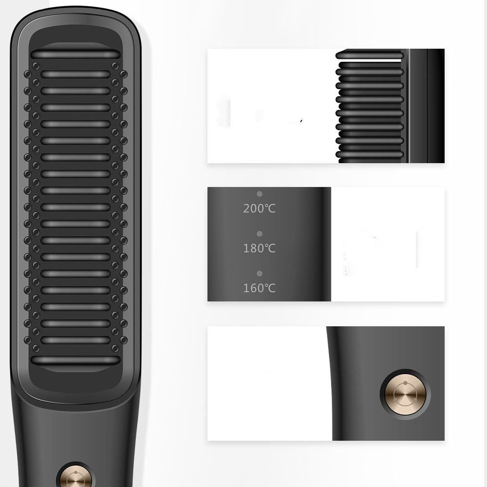 Brosse lissante sans fil rechargeable