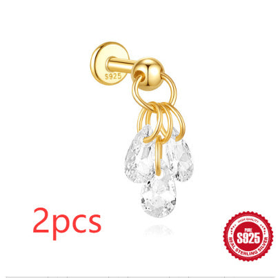 Boucles d’oreilles lune et étoiles en argent