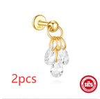 Boucles d’oreilles lune et étoiles en argent