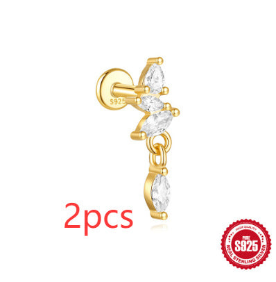 Boucles d’oreilles lune et étoiles en argent